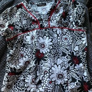Floral Set of Nursing Scrubs